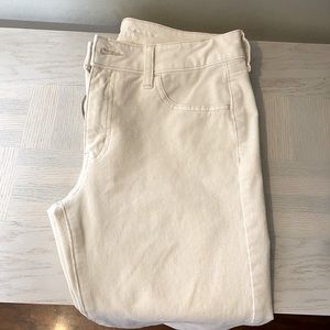 American eagle corduroy skinny jeans white